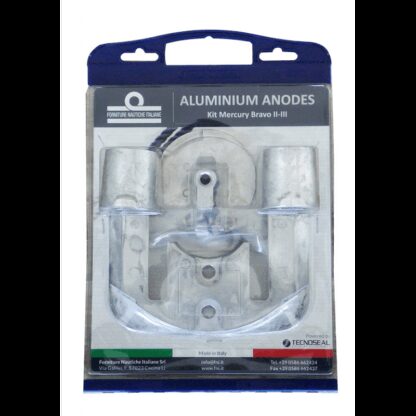TECNOSEAL KIT Anodi Alluminio KIT ALLUM. MERCRUISER BRAVO II-III