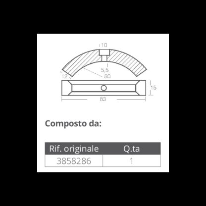 TECNOSEAL KIT Anodi Alluminio KIT ALLUMINIO VOLVO ELICA 3 PALE - immagine 2