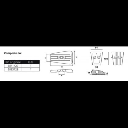 TECNOSEAL KIT Anodi Alluminio KIT ALLUMINIO VOLVO SX-A/DPS - immagine 2