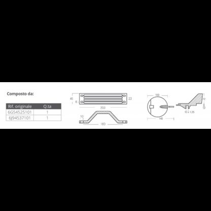 TECNOSEAL KIT Anodi Alluminio KIT ALLUMINIO YAMAHA 150-200 HP - immagine 2