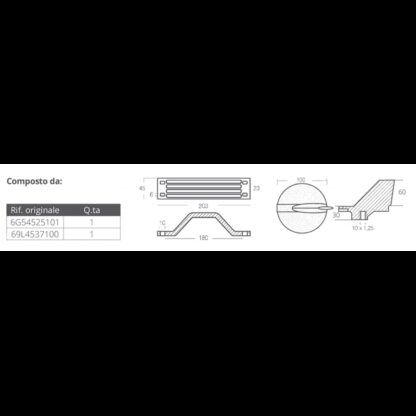 TECNOSEAL KIT Anodi Alluminio KIT ALLUMINIO YAMAHA 200-300 HP - immagine 2