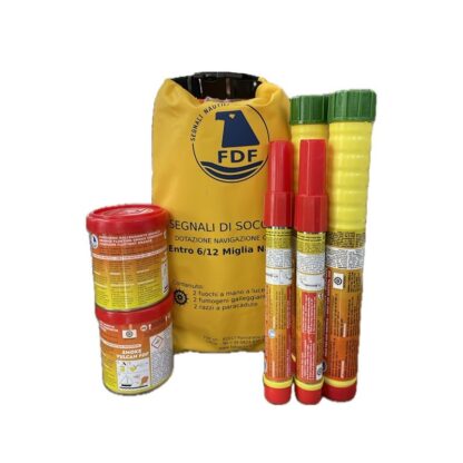 FDF Segnali di Soccorso KIT ENTRO 50 M DIPORTO 3/6 M CHARTE