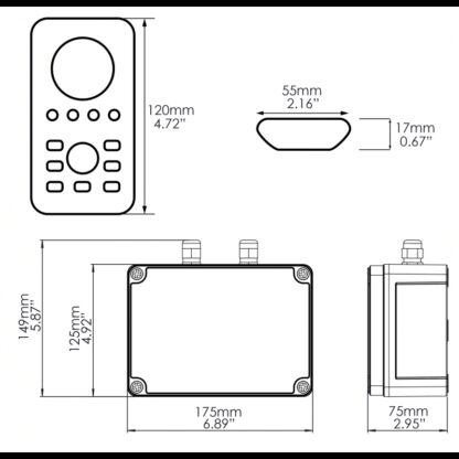 INDEMAR Faretti a Led Subacquei,Sottoplance KIT OCEAN DMX CONTROLLER - immagine 2