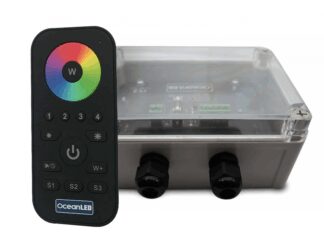 INDEMAR Faretti a Led Subacquei,Sottoplance KIT OCEAN DMX CONTROLLER