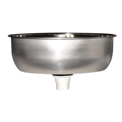 Lavelli, Pilette Scarico LAVELLO INOX OVALE MM.385X265x135 - immagine 2