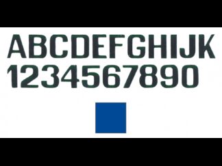 INTERNATIONAL LETTERFIX Lettere e Numeri Adesivi LETTERE E NUMERI AZZURRO MM.100