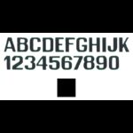INTERNATIONAL LETTERFIX Lettere e Numeri Adesivi LETTERE E NUMERI NERO   MM.100