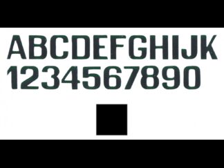 INTERNATIONAL LETTERFIX Lettere e Numeri Adesivi LETTERE E NUMERI NERO   MM.100