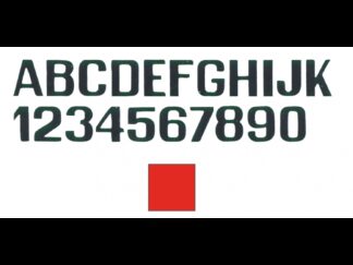 INTERNATIONAL LETTERFIX Lettere e Numeri Adesivi LETTERE E NUMERI ROSSO MM.100