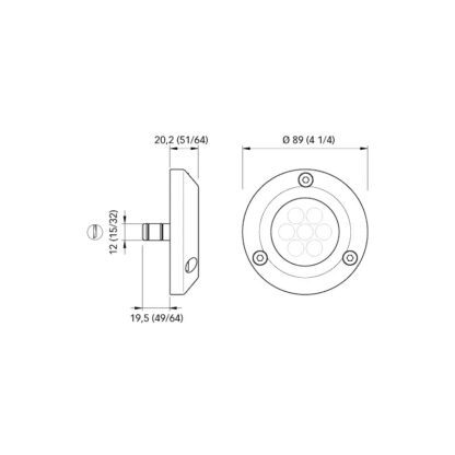 QUICK Faretti a Led Subacquei,Sottoplance LUCE BLU SUB. CHALLENGER 15 SP - immagine 2