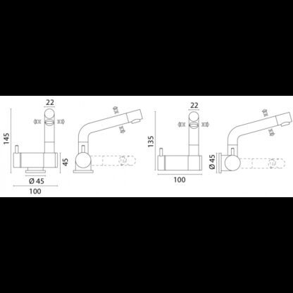 FORESTI Rubinetti MISCELATORE ABBATTIBILE - immagine 3