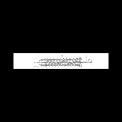 NANTONG FIVE-WOOD IMPORT & EXPORT Molle Ormeggio MOLLA ORMEGGIO INOX Ø MM.7X360 - immagine 2