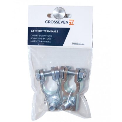CROSSEVEN Batterie, Morsetti COPPIA MORSETTO BATT ZINC. M10+M10- - immagine 2