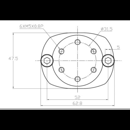MARINE TOWN Clips MORSETTO INOX  Ø MM.30/35/40 - immagine 2