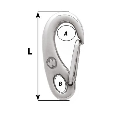 WICHARD Moschettoni MOSCHETTONE INOX 316 MM 50 - immagine 2