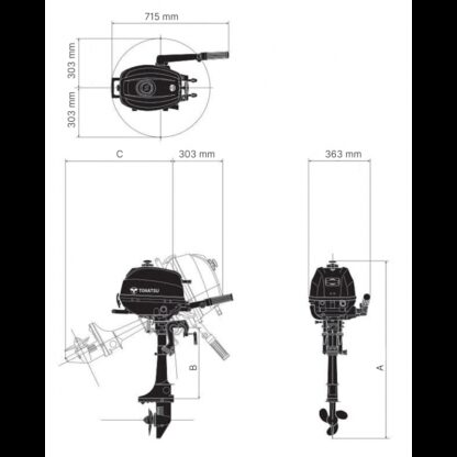 TOHATSU Motori Fuoribordo Tohatsu MOTORE FUORIBORDO MFS2.5S - immagine 2
