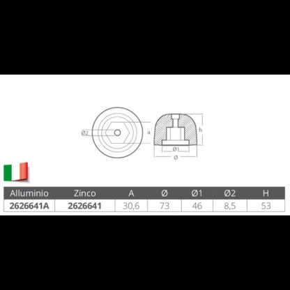 TECNOSEAL Ogive Maxpower, Lewmar, Sleipner,JP OGIVA SIDE POWER-SLEIPNER - immagine 2