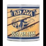 BRAVA Impregnante e Vernici per Legno OLIO PER TEAK ALL'ACQUA LT.0,75