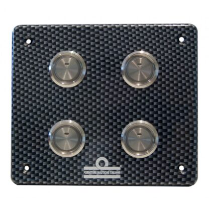 FORNITURE NAUTICHE ITALIANE Pannelli di Comando Elettrici PANNELLO ELETTRICO 4 INTERRUTTORI - immagine 2