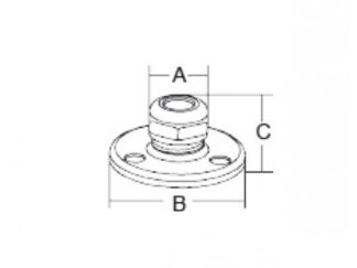 MARINE TOWN Passacavi in Acciaio, Ottone, Nylon PASSACAVO INOX 316 MM.32