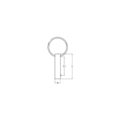 Accessori per Capottine PERNO IN ACCIAIO INOX Ø MM.5X25 - immagine 2