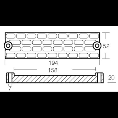 TECNOSEAL Anodi Mercury - Mercruiser PIASTRA - immagine 2