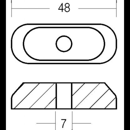 TECNOSEAL Anodi Suzuki PIASTRINA 2 HP 9,9-15 HP 4T - immagine 2