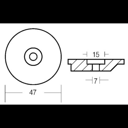TECNOSEAL Anodi Suzuki PIASTRINA 9,9-15 HP - immagine 2