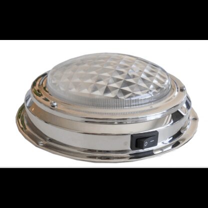 AAA Faretti e Plafoniere Tradizionali PLAFONIERA INOX Ø MM.168 x 46H 12V - immagine 2