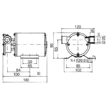 ANCOR Pompe, Autoclavi Ancor POMPA EP45 24 V. - immagine 2