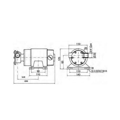 ANCOR Pompe, Autoclavi Ancor POMPA EP60 12V. - immagine 2