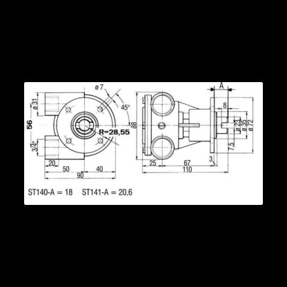 ANCOR Pompe Raffredamento Motore POMPA ST140 - immagine 2