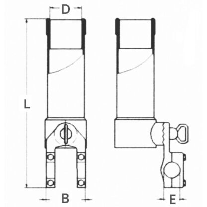 Portacanna in Acciaio Inox PORTACANNA INOX 316 - immagine 2