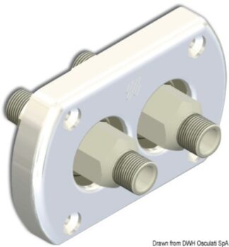 Passaparatia bianco doppio raccordo 45.028.28 Ultraflex