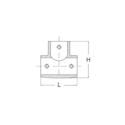 Raccordi in Acciaio Microfuso TEE INOX 90° Ø MM.25 - immagine 2
