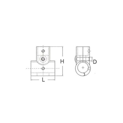 Raccordi in Acciaio Microfuso TEE INOX APRIBILE 90° Ø MM.25 - immagine 2