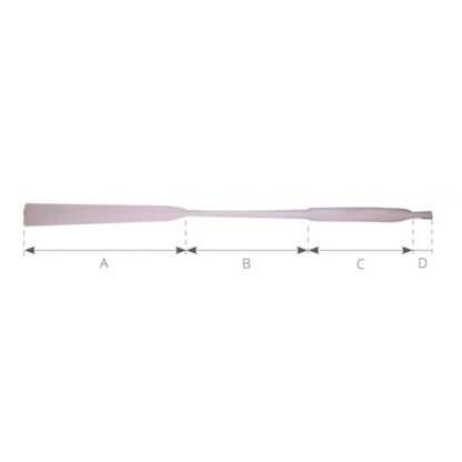 BRUNASSO Remi e Pagaie in Legno REMO FAGGIO GENOVESE MT.3,00 - immagine 2
