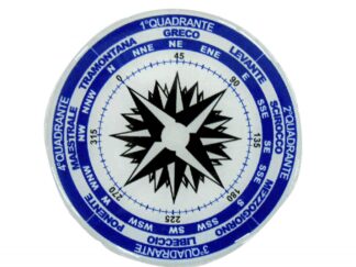 ERREGRAFICA Tabelle e Bandiere Adesive ROSA DEI VENTI IN RILIEVO
