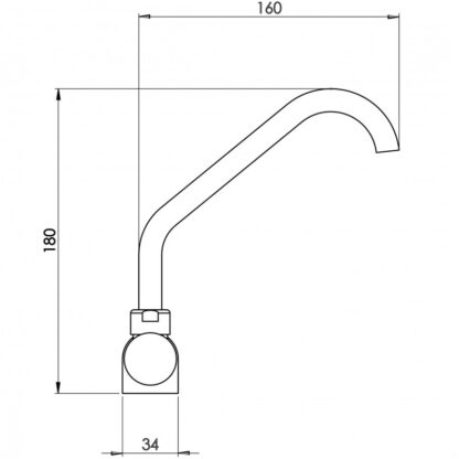 Rubinetti RUBINETTO ACQUA FREDDA CANNA ALTA - immagine 3