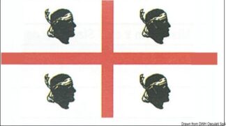 Bandiera Sardegna 20 x 30 cm 35.443.01 Osculati