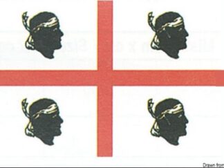 Bandiera Sardegna 30 x 45 cm 35.443.02 Osculati