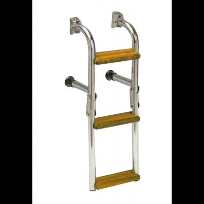 Scalette Pieghevoli SCALETTA INOX/LEGNO 3 GR.mm 800x270