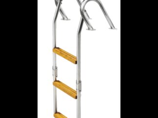 Scalette Pieghevoli SCALETTA INOX/LEGNO 3 GR.