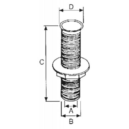 FORESTI Scarichi e Ombrinali in Ottone,Inox SCARICO OTTONE Ø MM.22,67 - immagine 2