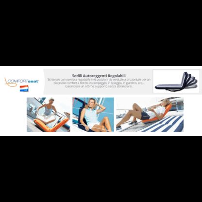 COMFORT SEAT Sedute e Cuscini SEDILE COMFORT REGULAR BLU-BIANCO - immagine 2