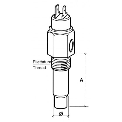 Sensori Temperatura e Pressione SENSORE TEMP. ACQUA G6 1/2 x14NPTF - immagine 2