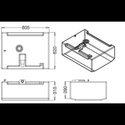 SIC DIVISIONE ELETTRONICA Serbatoi Carburante Grandi Capacita SERBATOIO CARBURANTE LT.140 - immagine 2