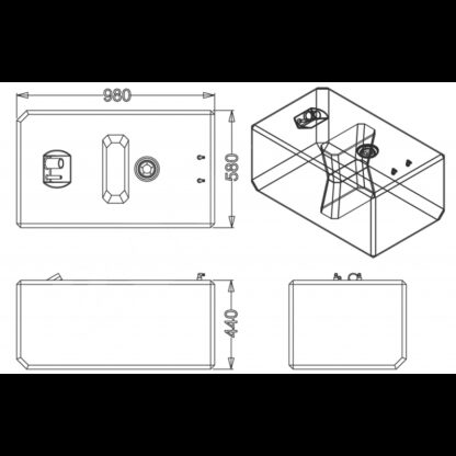 SIC DIVISIONE ELETTRONICA Serbatoi Carburante Grandi Capacita SERBATOIO CARBURANTE LT.207 - immagine 2