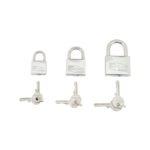 PLASTIMO Lucchetti SET 3 LUCCHETTI INOX 40MM 1 CHIAV