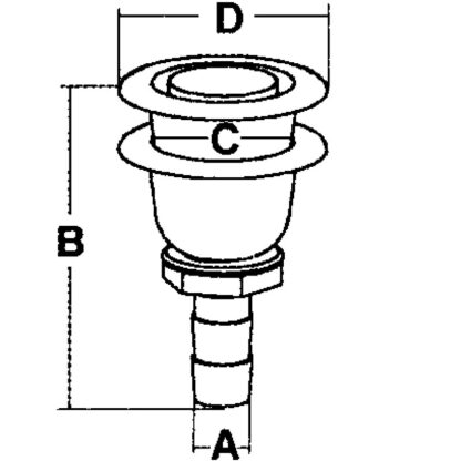 CAN SB Sfiati Inox SFIATO CROMATO OVALE Ø MM.17/19 - immagine 2
